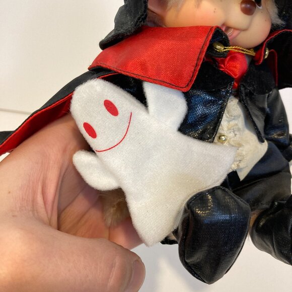 Monchhichi Halloween Ghost Dracula Monkey Doll Plush Toy Sekiguchi Japan - Picture 3 of 14